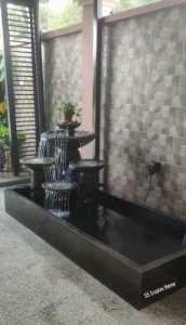 S9 Yellow 8x3.5 Feng Shui Water Pond  Fountain Garden Water Feature Balinese Sandstone 风水流水喷泉瀑布池招財 Waterfall Fish Home