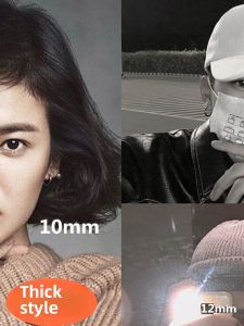 2022 New Punk Style Titanium Steel Couples Earrings Womens Mens Hoops Fashion Jewelry Ear Cuffs Simple Design