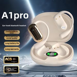 Long-Lasting Bluetooth Earphones Touch Control Wireless for Oppoa1pro A1x Mobile Phone High Sound Quality Hanging Ear Style