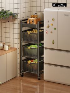 WUBUWEI | Multi-functional Mobile Multi-layer Home Storage Shelf