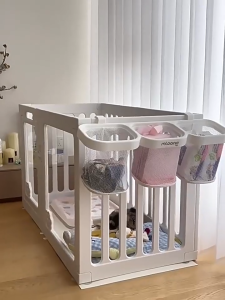 【Ready Stock】Transparent Dog Fence Pet Indoor Dog Cage Small Medium Dog Fence Teddy Acrylic Fence WLN
