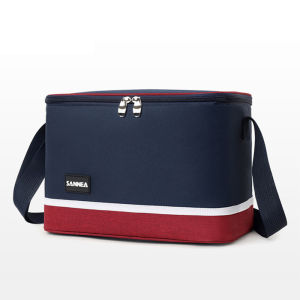 Lunch Bag Portable Thermal Insulation Bag for Kids and Adult Picnic Bento Food Storage with Shoulder Sling 6L