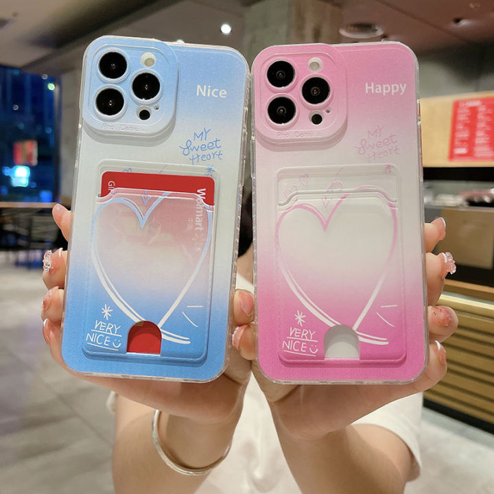 Phone Case for Infinix Smart 9 Hot 50i Hot 50 New 2024 Beautiful love pattern with Card Pocket Design Silicone Soft Casing Infinix Hot50 Hot50i Smart9 phone cover