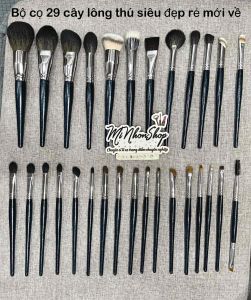 [MNS] Bộ cọ trang điểm chuyên nghiệp 29 cây lông mềm bám phấn siêu đẹp