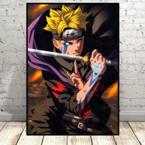 KAYOU | NARUTO Uchiha Sasuke Digital Oil Painting By Numbers on Canvas Home Decor for Living Room Bedroom Handmade DIY Gift Frameless