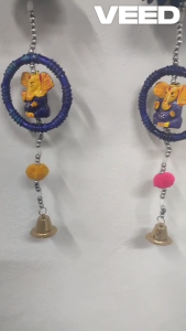 Traditional Handmade Rajastani Elephant Model Side door wall Hanging | Diwali Decor | Festival decorations (Size - 32inches | Pack of 2 pcs)