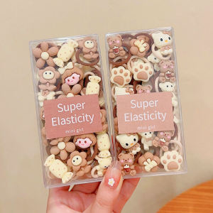 Elastic Hair Ties for Kids Non-Damaging Baby Thumb Hair Bands Girls Hair Accessories Korean Style Childrens Hair Accessories