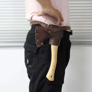 Leather Axe Sheath Adjustable Hatchet Cover Protector Case Cover Camping Accessories Lumberjack Outdoors Work Essentials Rust