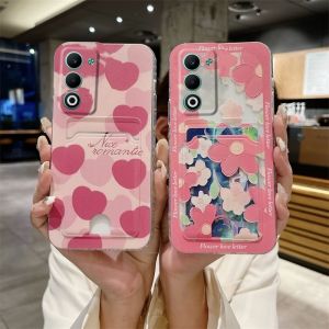 กระเป๋าเก็บบัตร เคส Phone Case OPPO A5 A5X OPPOA5X OPPOA5 4G 5G ใหม่ เคสโทรศัพท์ ลายตารางรักดอกไม้ลายการ์ตูนน่ารักสดใหม่ป้องกันการตกกรอบซิลิโคนนิ่ม2025