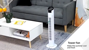Inverter Tower Fan with Remote Bladeless Stand Fan Heavy Duty Electric Fan Floor Fan Air Cooling Electric Fan Bladeless electric fan Low Noise Home Office Air Cooling Fan