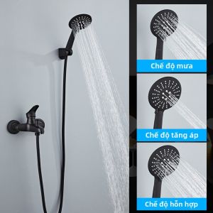 Bộ sen tăng áp bằng đồng vàng