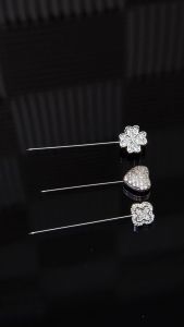 Sv Premium Exclusive Hijab Pin Kerongsang Crystal Pin Tudung Peniti Tajam Jarum Peniti Zircon With Pouch Bag Or Gift Box