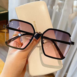 JN IMPRESSION New Street Snap Large Square Frame Sunshade Sunglasses Female Korean Version Senior Sense Sunglasses