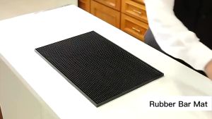 Bar Mat Silikon Non-Slip Spill Mat Tatakan Gelas Piring Meja Bar Dapur Cafe Alas Bar Bartender