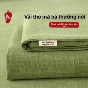 Bộ Drap Giường Ký Túc Xá Bằng Vải Cotton Dày