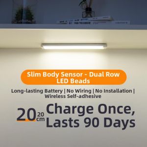LED Intelligent Human Induction Wireless Magnetic Slim Bar Night Light