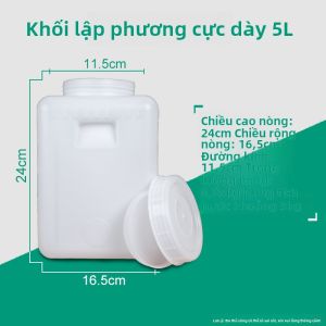 Thùng Nhựa Vuông 25L Cấp Thực Phẩm Dày Dùng Cho Gia Đình Thùng Đựng Nước Thùng Lên Men Rượu Thùng Kín Thùng Đựng Nước Lớn