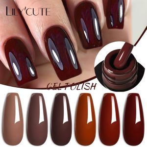 เล็บเจล สีหวาน ลิลี่คูทคารา เมล 2022 สีน้ำตาล ฤดูใบ ไม้ร่วงชุด สีแดง สำหรับ ของ ขวัญ ปี ใหม่ ล่าสุด คุณค่า 1,200 บาท