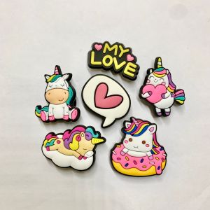 JBSet🏝🏖⛱ ตัวติดรองเท้ามีรู - ยูนิคอร์น ชมพู 🔆🌈🌀 shoeCharm “ Pink’s Unicorn “ Mix เพิ่มความน่ารักแก่รองเท้าคู่โปรด