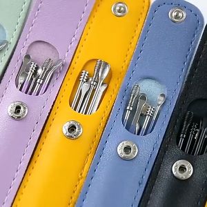 6Pcs/Set Earwax Curette Removal Kit Tools Reusable Ear Cleaner Stainless Steel Earpick Cleaning