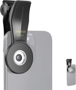 NEEWER PA007 Universal Phone Lens Holder Phone Clamp for 17mm Threaded Phone Lens for iPhone Samsung Xiaomi Android Smartphone