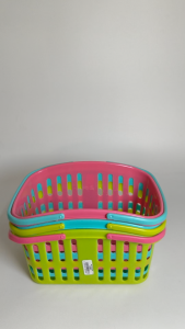 Rectangle Basket With Handle/Plastic Basket/Bakul Beranak