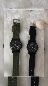 SEA JJT Đồng hồ quartz đơn giản dành cho nam và bé trai dây vải canvas thể thao mặt số rõ ràng với hiển thị thời gian quân sự