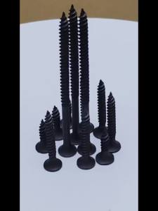 PHI M3.5 Black Cross Flat Head Wood Screws High-Strength Carbon Steel Sheet Metal Screws Drilling Woodworking Furniture Repair