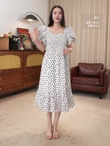 Backless Lace-up Design Slim Fit Floral Dress