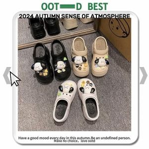 LHSunshine เตรียมจัดส่ง รองเท้าแบบสวมหัวโต มีสายรัดส้น จะใส่แบบรัดหรือไม่รัดก็ได้ แถม Jibbitz ติดรองเท้าให้ด้วย โคตรถูก สาวๆต้องมีรุ่นนี้ค่าาา