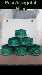 Peci Kopiah Assagofah Hijau / peci asagofah / peci assaqofah
