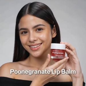 Ten Twenty Natural Lip Balm Pomegranate Black Berry Hydrating Moisturizing Lip Mask Color-Changing