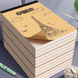 Bộ Sổ Ghi Chú Dày Hơn Bằng Sữa Brique Có Thể Cắt Được Siêu Dày Cho Học Sinh Trung Học Và Đại Học Du Lịch Nhẹ Màu Trắng Giấy Trắng Trống