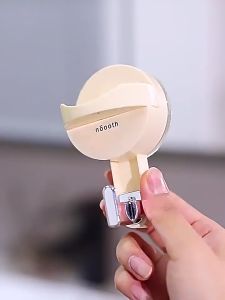 Waterproof No-Drill Wall Mount Hook with Strong Suction Cup for Kitchen/Bathroom Organization