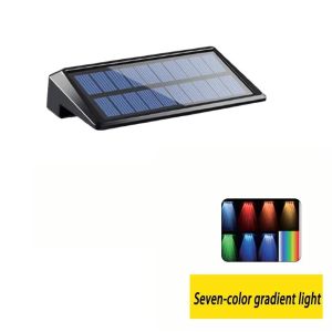 Solar Wall Lights 4 LED Solar Fence Ambient Lights Outdoor Waterproof Solar Deck Lights Wall Lights for Fence Post Yard Pathway
