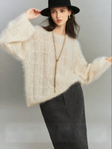 SUSHE | Casual High-End Wool Sweater Knitted Round Neck