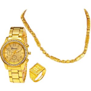 Mens Gold-Plated Internet Celebrity Prop Necklace