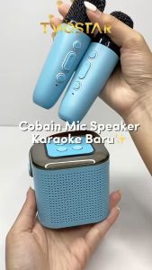 TWOSTAR TS-10 Speaker 2 Mic Bluetooth Mini Karaoke LED Portable Full Bass