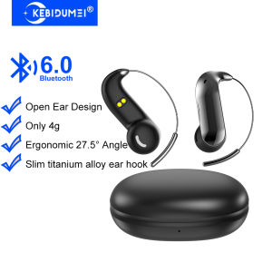 Kebidumei | KEBIDUMEI Open-Ear Bluetooth 6.0 Earphones Ear-Hook TWS Wireless Headphones ENC Noise Reduction Sports Headsets for iOS Android