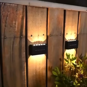 4-10LED Outdoor Solar Wall Light Solar Light Waterproof Solar Led Light for Courtyard Landscape Spotlight Garden