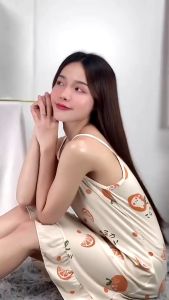 ชุดนอนเสื้อผ้าสตรี ชุดนอนสวยๆ กระโปรงลายดอกน่ารักๆ สายเอี่ยม ชูฯโดดเด่น ราคาไม่แพง, จัดส่งเร็ว Q341