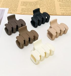 Matte Black Medium Size Shark Hair Clip for Women Adult Hair Accessories Stylish Hair Grips Fashionable Hair Accessories