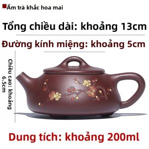 CANGHUTIANXIA | Bộ Trà Gongfu Tự Chế Từ Đất Sét Tím Yixing Zisha Shizhao Piao