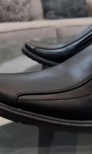 Sepatu PDH Kulit Asli Pria TNI POLRI Polisi Security Satpam Kantor Doff