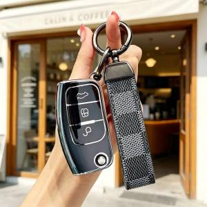 TPU Car Key Case Cover for Ford Focus 2 MK2 Fiesta Mondeo Galaxy Falcon Territory Ecosport Kuga Escape Auto Shell Fob Case