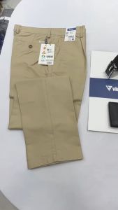 Quần kaki Việt Tiến 1 ly BEIGE 6R6577 có size lớn 100% cotton