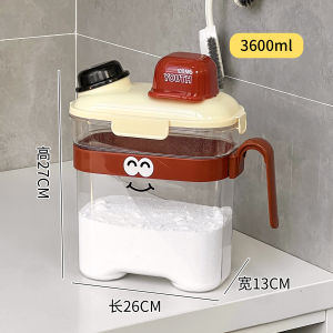 High Aesthetic Value Laundry Powder Storage Box Sealed Moisture Proof Washing Liquid Storage Container Home Cleaning Supplies