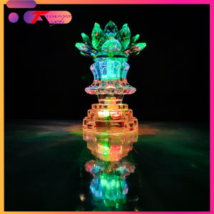 (GIÁ 1 CÁI) Đèn thờ pha lê trang trí thờ phật pha lê thờ cúng cặp pha lê phong thủy PL-44