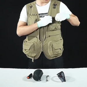 14 Pockets Summer New Men US Tactical Hiking Fishing Vest Mens Photographer Waistcoat Mesh Cargo Sleeveless Jacket Tool Vest