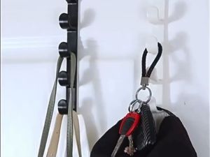 Gantungan Baju Belakang Pintu 5 Kait Tanpa Paku Hanger Gantungan Baju Tas Topi 5 Hook Serbaguna